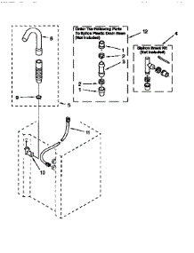 Washer Water System parts for Kenmore Washer Dryer Combo 110.99575120 (11099575120, 110 99575120) from AppliancePartsPros.com