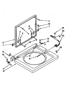 Washer Top And Lid Parts parts for Kenmore Washer Dryer Combo 110.99575800 (11099575800, 110 99575800) from AppliancePartsPros.com