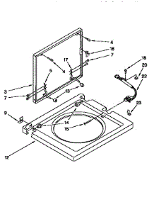 Washer Top And Lid parts for Kenmore Washer Dryer Combo 110.99575810 (11099575810, 110 99575810) from AppliancePartsPros.com
