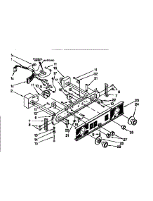 Washer / Dryer Control Panel parts for Kenmore Washer Dryer Combo 110.99575810 (11099575810, 110 99575810) from AppliancePartsPros.com
