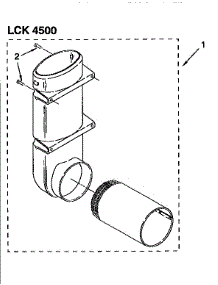 Exhaust Deflector Kit (Complete) parts for Kenmore Washer Dryer Combo 110.99575820 (11099575820, 110 99575820) from AppliancePartsPros.com