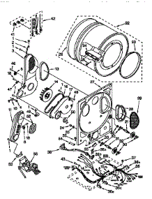 Dryer Bulkhead parts for Kenmore Washer Dryer Combo 110.99575820 (11099575820, 110 99575820) from AppliancePartsPros.com