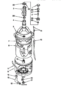 Tub & Basket parts for Kenmore Washer Dryer Combo 110.99575820 (11099575820, 110 99575820) from AppliancePartsPros.com