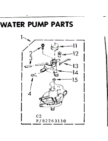 Water Pump Parts parts for Kenmore Washer 110.82263610 (11082263610, 110 82263610) from AppliancePartsPros.com