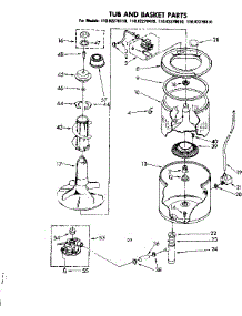 Tub And Basket Parts parts for Kenmore Washer 110.82270110 (11082270110, 110 82270110) from AppliancePartsPros.com
