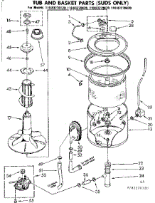 Tub And Basket Parts Suds Only parts for Kenmore Washer 110.82270420 (11082270420, 110 82270420) from AppliancePartsPros.com