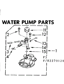 Water Pump Parts parts for Kenmore Washer 110.82270820 (11082270820, 110 82270820) from AppliancePartsPros.com