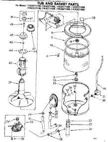 Tub Andbasket Parts parts for Kenmore Washer 110.82271400 (11082271400, 110 82271400) from AppliancePartsPros.com