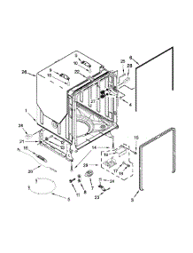 Tub And Frame Parts parts for Kenmore Dishwasher 665.12769K314 (66512769K314, 665 12769K314) from AppliancePartsPros.com