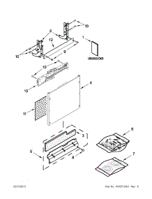Door Panel Parts parts for Kenmore Dishwasher 665.12776K310 (66512776K310, 665 12776K310) from AppliancePartsPros.com