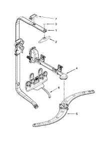 Upper Wash And Rinse Parts parts for Kenmore Dishwasher 665.12776K312 (66512776K312, 665 12776K312) from AppliancePartsPros.com