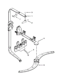 Upper Wash And Rinse Parts parts for Kenmore Dishwasher 665.12779K314 (66512779K314, 665 12779K314) from AppliancePartsPros.com