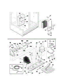 System parts for Kenmore Refrigerator 253.53322303 (25353322303, 253 53322303) from AppliancePartsPros.com