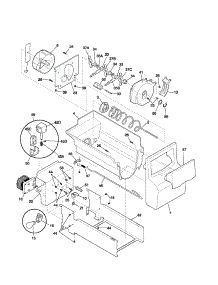 Ice Container parts for Kenmore Refrigerator 253.53322303 (25353322303, 253 53322303) from AppliancePartsPros.com