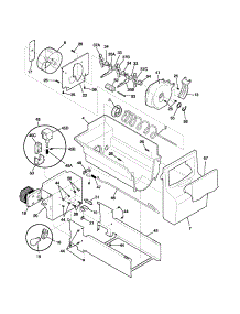 Ice Container parts for Kenmore Refrigerator 253.53324305 (25353324305, 253 53324305) from AppliancePartsPros.com
