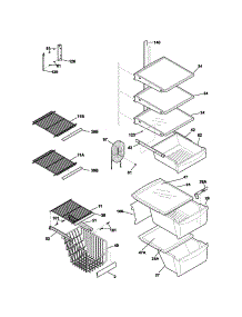 Shelves parts for Kenmore Refrigerator 253.53614303 (25353614303, 253 53614303) from AppliancePartsPros.com