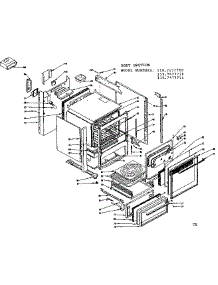 Body Section parts for Kenmore Range 119.7477710 (1197477710, 119 7477710) from AppliancePartsPros.com