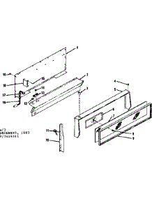 Backguard Section parts for Kenmore Range 119.7498311 (1197498311, 119 7498311) from AppliancePartsPros.com