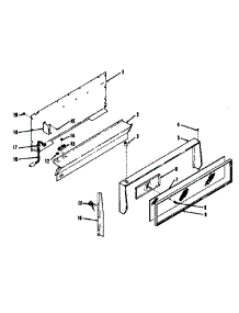 Backguard Section parts for Kenmore Range 119.7498510 (1197498510, 119 7498510) from AppliancePartsPros.com