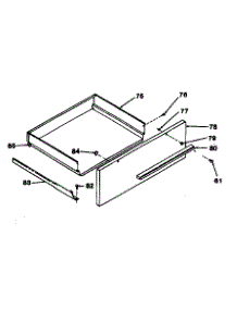 Storage Drawer parts for Kenmore Range 119.7498710 (1197498710, 119 7498710) from AppliancePartsPros.com