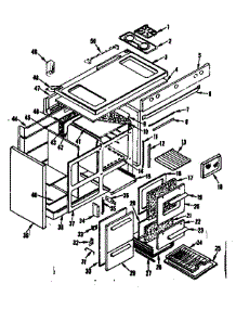 Body Section parts for Kenmore Range 119.7626800 (1197626800, 119 7626800) from AppliancePartsPros.com