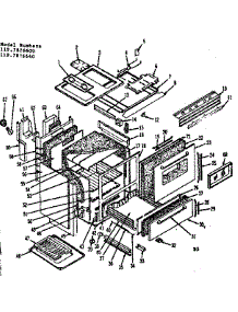 Lower Oven Body Section parts for Kenmore Range 119.7826600 (1197826600, 119 7826600) from AppliancePartsPros.com