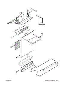 Door Panel Parts parts for Kenmore Dishwasher 665.12803K310 (66512803K310, 665 12803K310) from AppliancePartsPros.com
