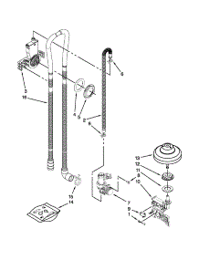 Fill, Drain And Overfill Parts parts for Kenmore Dishwasher 665.12803K311 (66512803K311, 665 12803K311) from AppliancePartsPros.com