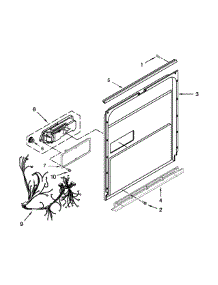 Inner Door Parts parts for Kenmore Dishwasher 665.12813K312 (66512813K312, 665 12813K312) from AppliancePartsPros.com