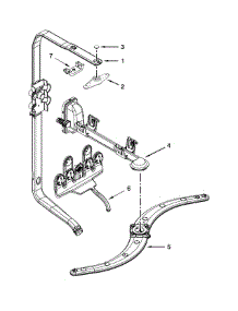 Upper Wash And Rinse Parts parts for Kenmore Dishwasher 665.12813K313 (66512813K313, 665 12813K313) from AppliancePartsPros.com