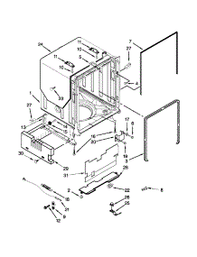 Tub And Frame Parts parts for Kenmore Dishwasher 665.12833K310 (66512833K310, 665 12833K310) from AppliancePartsPros.com