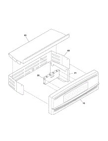 Control Panel parts for Kenmore Wall Oven 790.40199401 (79040199401, 790 40199401) from AppliancePartsPros.com