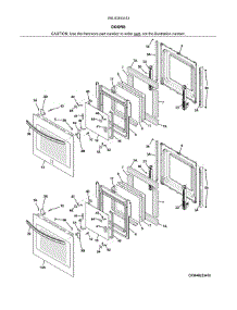 Doors parts for Kenmore Wall Oven 790.40253412 (79040253412, 790 40253412) from AppliancePartsPros.com