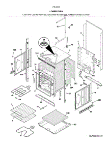 Lower Oven parts for Kenmore Wall Oven 790.40253413 (79040253413, 790 40253413) from AppliancePartsPros.com