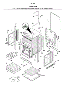 Lower Oven parts for Kenmore Electric Wall Oven 790.40259414 (79040259414, 790 40259414) from AppliancePartsPros.com