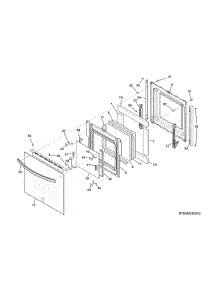 Door parts for Kenmore Wall Oven 790.40282410 (79040282410, 790 40282410) from AppliancePartsPros.com