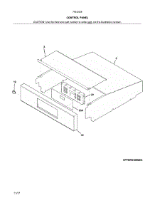 Control Panel parts for Kenmore Wall Oven 790.40282412 (79040282412, 790 40282412) from AppliancePartsPros.com