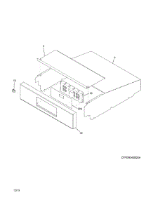 Control Panel parts for Kenmore Wall Oven 790.40283410 (79040283410, 790 40283410) from AppliancePartsPros.com