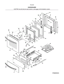 Door / Drawer parts for Kenmore Wall Oven 790.40292411 (79040292411, 790 40292411) from AppliancePartsPros.com