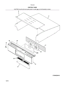 Control Panel parts for Kenmore Wall Oven 790.40302412 (79040302412, 790 40302412) from AppliancePartsPros.com