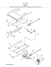 Burner parts for Kenmore Wall Oven 790.40303410 (79040303410, 790 40303410) from AppliancePartsPros.com
