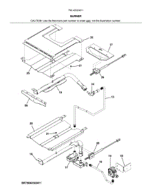 Burner parts for Kenmore Wall Oven 790.40303411 (79040303411, 790 40303411) from AppliancePartsPros.com