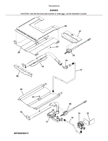 Burner parts for Kenmore Wall Oven 790.40303412 (79040303412, 790 40303412) from AppliancePartsPros.com