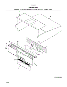 Control Panel parts for Kenmore Wall Oven 790.40309411 (79040309411, 790 40309411) from AppliancePartsPros.com