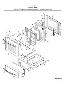 Door / Drawer parts for Kenmore Wall Oven 790.40413810 (79040413810, 790 40413810) from AppliancePartsPros.com