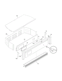 Control Panel parts for Kenmore Wall Oven 790.40432802 (79040432802, 790 40432802) from AppliancePartsPros.com