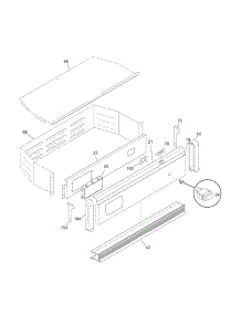 Control Panel parts for Kenmore Wall Oven 790.40439800 (79040439800, 790 40439800) from AppliancePartsPros.com
