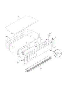 Control Panel parts for Kenmore Wall Oven 790.40453803 (79040453803, 790 40453803) from AppliancePartsPros.com