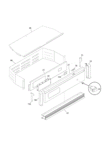 Control Panel parts for Kenmore Wall Oven 790.40454800 (79040454800, 790 40454800) from AppliancePartsPros.com