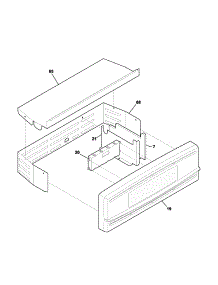 Control Panel parts for Kenmore Wall Oven 790.40523400 (79040523400, 790 40523400) from AppliancePartsPros.com